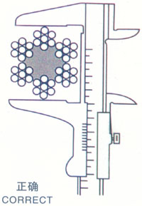 鋼絲繩正確測(cè)量方法